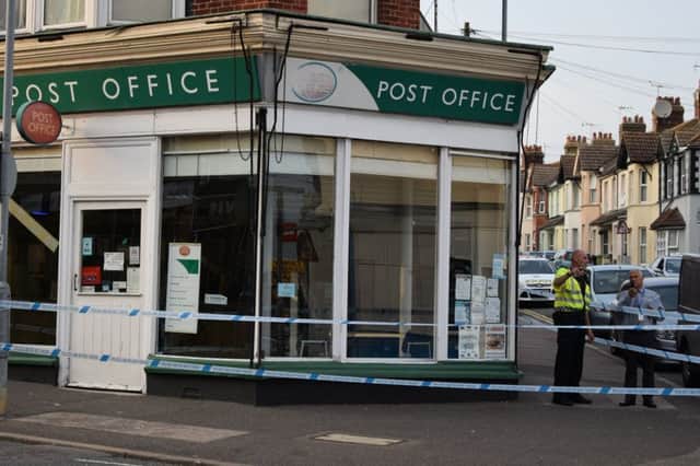Police are seeking information after an attempted robbery at Sidley Post Office. Photo by Dan Jessup. SUS-170830-093545001