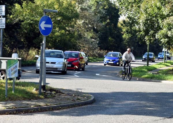 Cycle Route
A new" shortest cycle route" from Littlehampton to Bognor Regis is to be contructed. Pictured is the proposed end of the route at the Clymping roundabout by the cricket club and looking  towards Church Lane.

Clymping ,West Sussex.

Picture: Liz Pearce 11/10/2016
LP1601085 SUS-161110-164320008