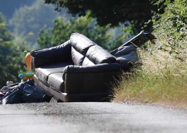Recent fly tipping in Chilgrove. New cameras could be installed where people are known to dump waste to catch offenders in the act