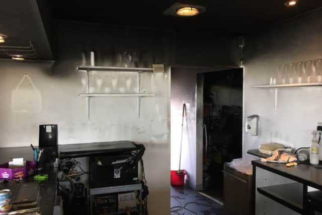 The walls and ceiling of The Boat House in the Marina in Ferry Road, Littlehampton, have been stained with smoke