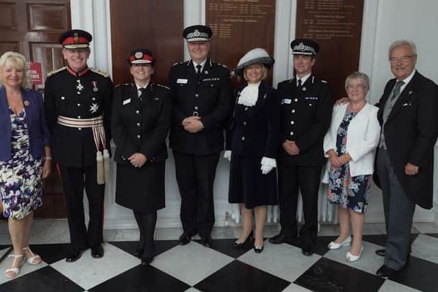 Sussex Police and East Sussex Fire and Rescue staff held the tea party to celebrate their volunteers