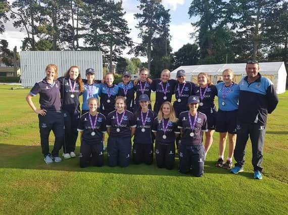 Sussex Under-17 Girls celebrate their achievement of reaching the national One Day Cup final.