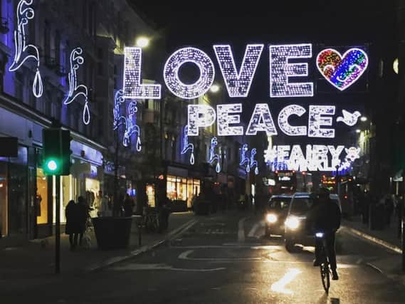 Last year's city centre Christmas lights