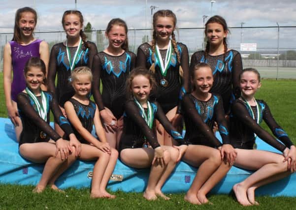 Arun gymnasts at the Wickers event - see end of story for list of names