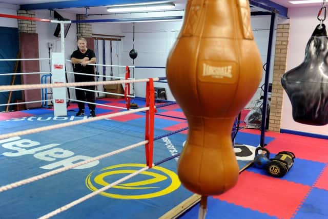 Horsham Boxing Club - pics of new equipment and ring canvas. Pic Steve Robards SR1721536 SUS-170609-122304001