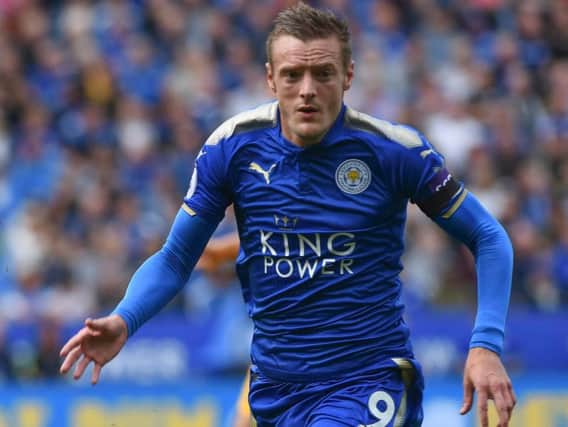 Leicester striker Jamie Vardy. Picture by Phil Westlake (PW Sporting Photography)