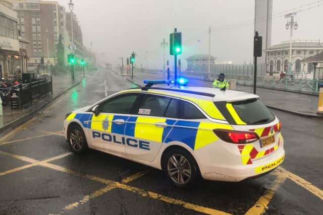 The Grand Hotel, in Brighton, has been evacuated. Picture: Eddie Mitchell