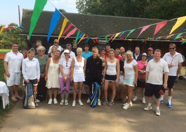 The line-up for a big day of tennis at Midhurst