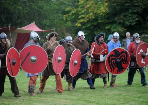 Re-enactors at the Michelham Priory's medieval weekend. Photograph by Jon Rigby (SUS-171109-104922008)