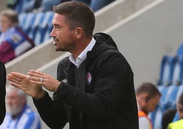 Colchester United v Crawley Town  football
9/9/2017 Crawley manager Harry Kewell. Picture by Colchester Gazette SUS-171109-191855002