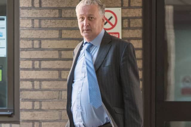 Simon Kenny outside court during the trial. Central News