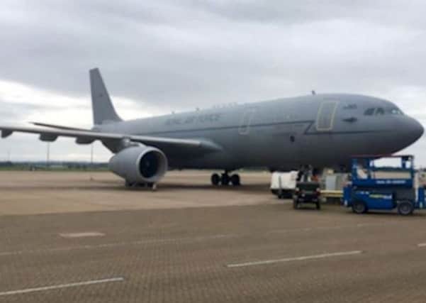 The aircraft on which the officers flew from RAF Brize Norton. Picture: Sussex Police