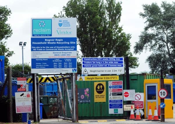 Bognor Regis' rubbish tip is one of those closed for two days a week