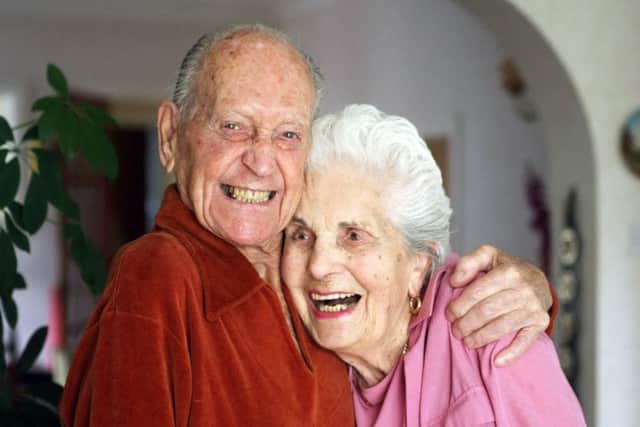 Don and Brenda Scott celebrate their 75th wedding anniversary. Picture: Derek Martin DM1791481a