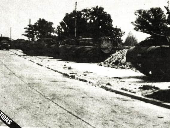 Tanks in Crawley during World War Two