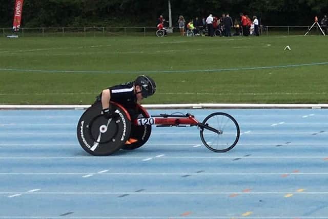 Nathan wheelchair racing