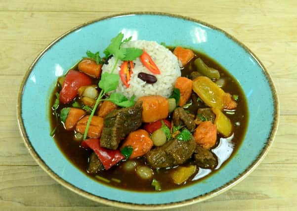 Slow-Cooked Jamaican Chuck Beef and Sweet Potato Pepper Pot