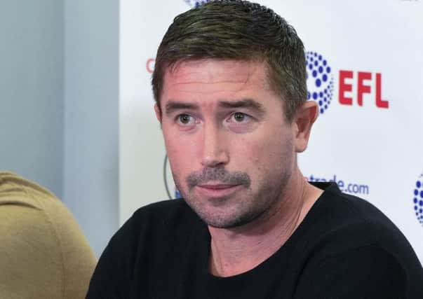 New Crawley Town head coach Harry Kewell speaking at his first press conference at the Checkatrade Stadium since taking charge.
Picture by Phil Westlake (PW Sporting Photography).