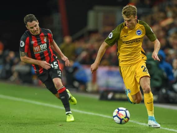 Solly March on the run at Bournemouth. Picture by Phil Westlake (PW Sporting Photography)