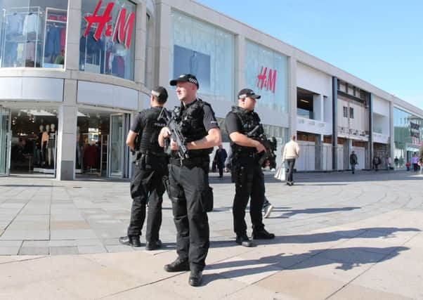 Armed police.. Picture by Eddie Mitchell