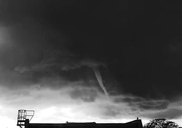 The mini tornado as captured in this picture by Becki Simmonds
