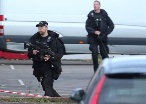Armed police have been sent to the scene. Picture by Eddie Mitchell