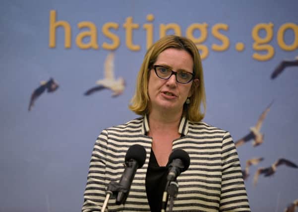 General election count at Horntye Park, Hastings.
Amber Rudd SUS-170906-061649001
