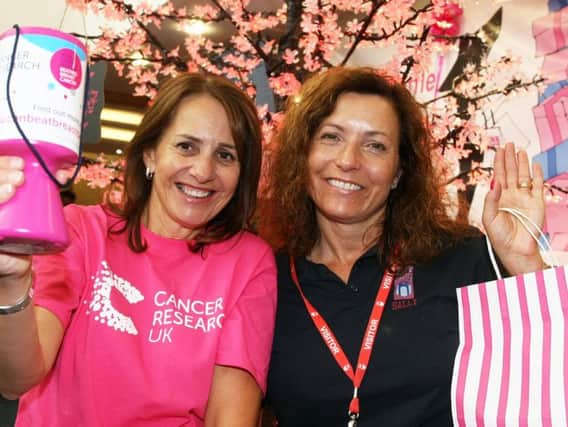 Sara Bozic, left and Sally Pavey at the Horsham Pink Gift Fair