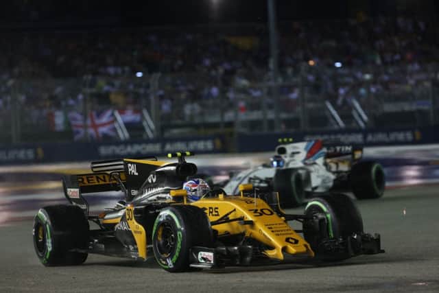 Jolyon Palmer (GBR) Renault Sport F1 Team RS17.
Singapore Grand Prix, Sunday 17th September 2017. Marina Bay Street Circuit, Singapore.