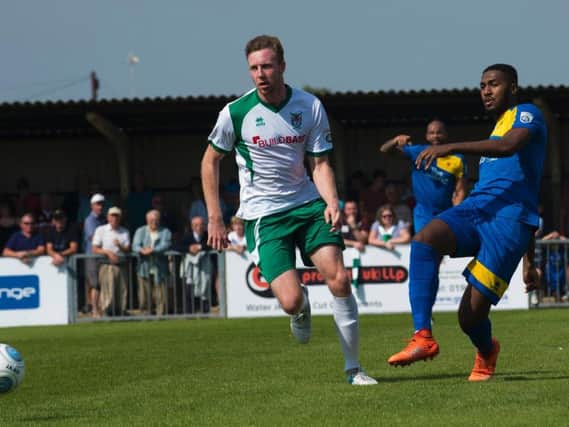 The Rocks take on Eastbourne Borough three weeks ago / Picture by Tommy McMillan