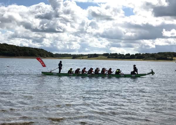 Kerry Hayward team at the St Michael's Hospice Dragon Boat Race 2017 Kerry Hayward team