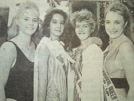 Carnival royalty Michelle Woods, Lucy Kennett, Karen Russell, and Toni Ormerod