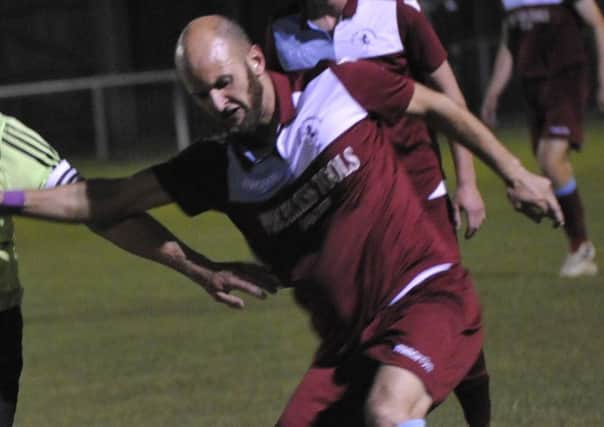 Russell Eldridge scored Little Common's second goal in the 4-3 defeat to Crawley Down Gatwick.