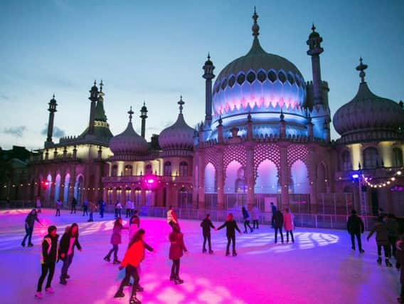 Twilight at Royal Pavilion Ice Rink (Photograph: Brighton Pictures)