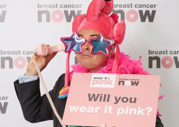 Tim Loughton wears it pink for breast cancer fundraiser