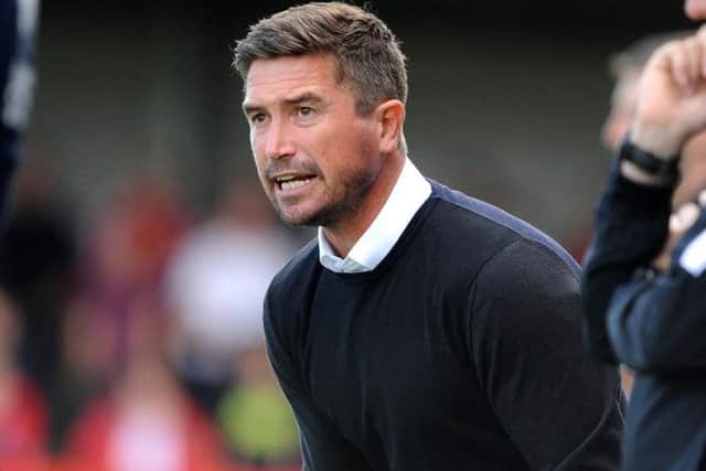 Crawley Town head coach Harry Kewell. Picture by Steve Robards