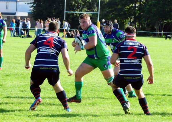 Action from Bognor's last home game, versus Sandown and Shanklin / Picture by Kate Shemilt
