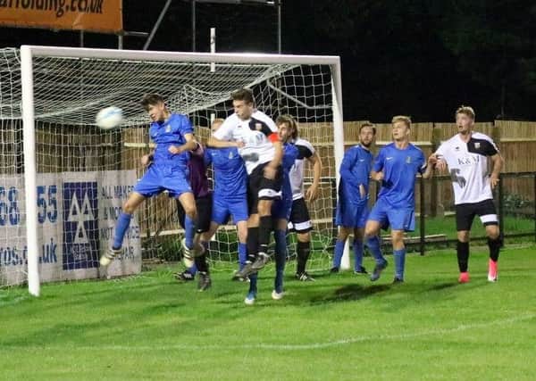 Action between Pagham and Selsey's reserve teams / Picture by Roger Smith