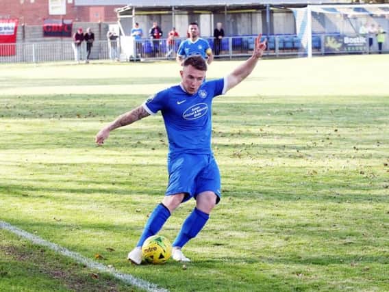 Daniel Simmonds' penalty bagged Mussels a first-ever win at Bostik League South level on Saturday. Picture by Derek Martin DM1793376