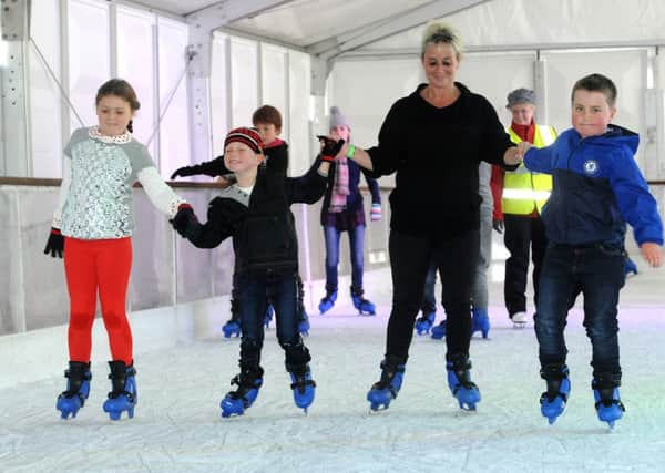 Horsham's first Ice Rink is open for business at Camping World, Brighton Road, Horsham. .Pic Steve Robards  SR1631767 SUS-161025-140300001