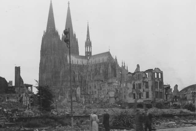 Cologne Cathedral surrounded by ruins. Tuesday 21st May 1946