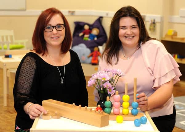 Tarra  Pitman and Carla Wilson are opening a Montessori Nursery at Lancing Parish Hall