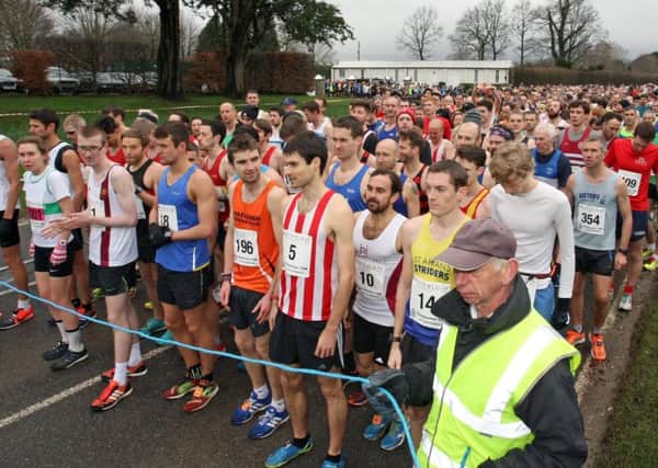 Ready to run at last year's 10k, the first one to be held on the new course / Picture by Derek Martin