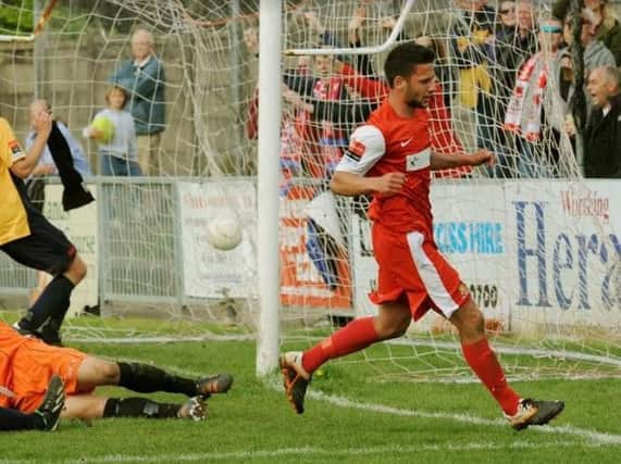 Alex Parsons in action for Worthing during his previous spell at the club. Picture by Stephen Goodger