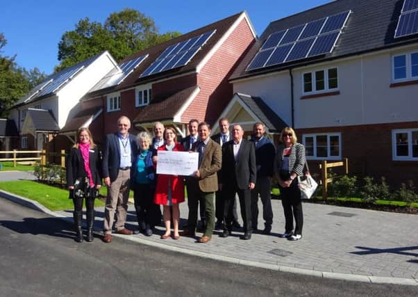 A Saxon Weald affordable housing development has been unveiled in Alley Groves, Cowfold