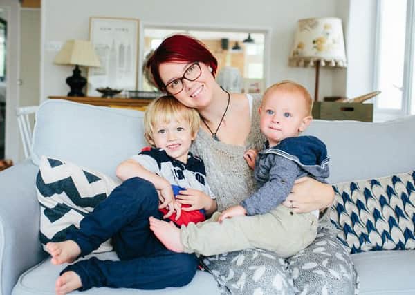 Jessica Smart from Goring with her sons Dexter and Casper. Picture: Sacco & Sacco Photography