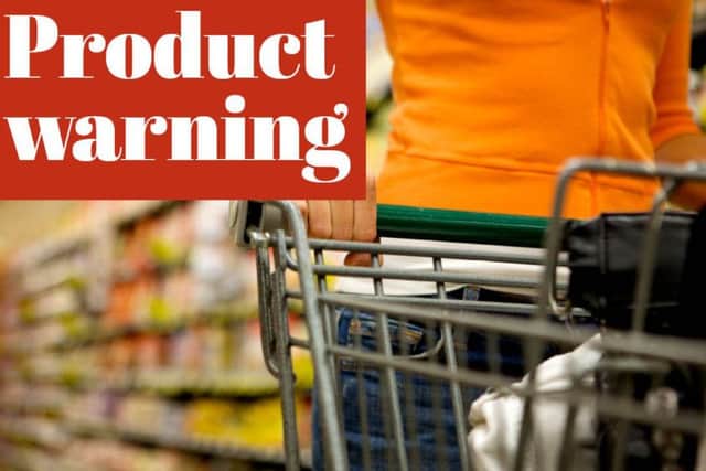 Product warning