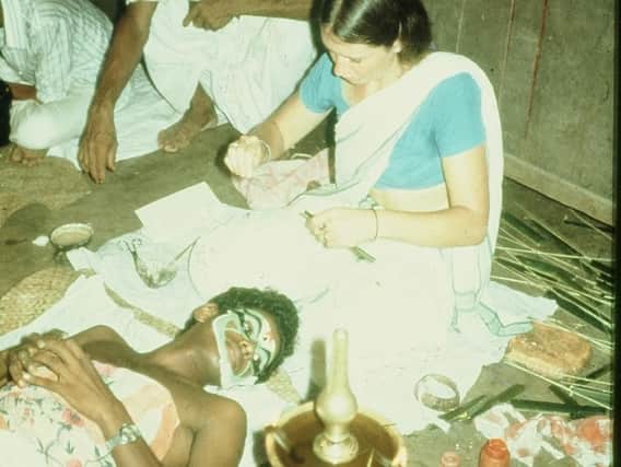 Barbara in Kerala in 1974