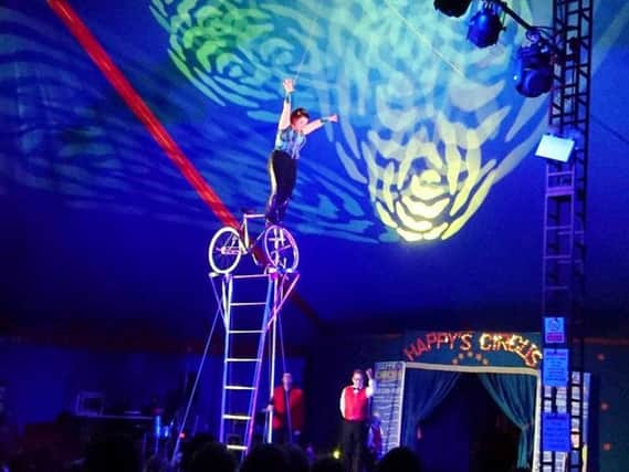 Featuring acrobatics, music, circus performers and childrens entertainers, this action-packed show visited Findon during its UK tour for one night only