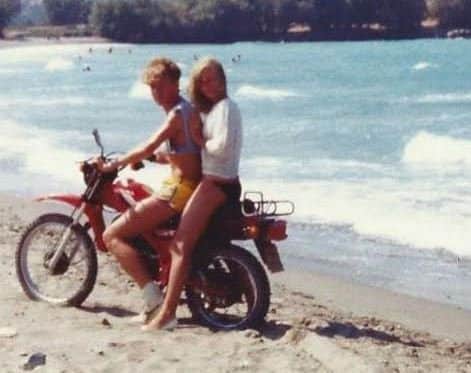 Stephen and Lisa buried the ball on their first holiday together in 1983